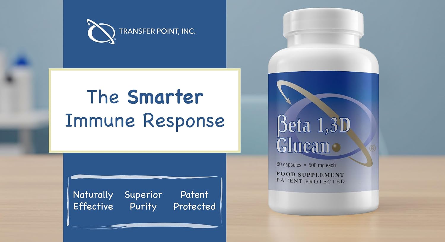 Transfer Point Beta 1,3D Glucan 500 mg, 60 Capsules - görsel 8