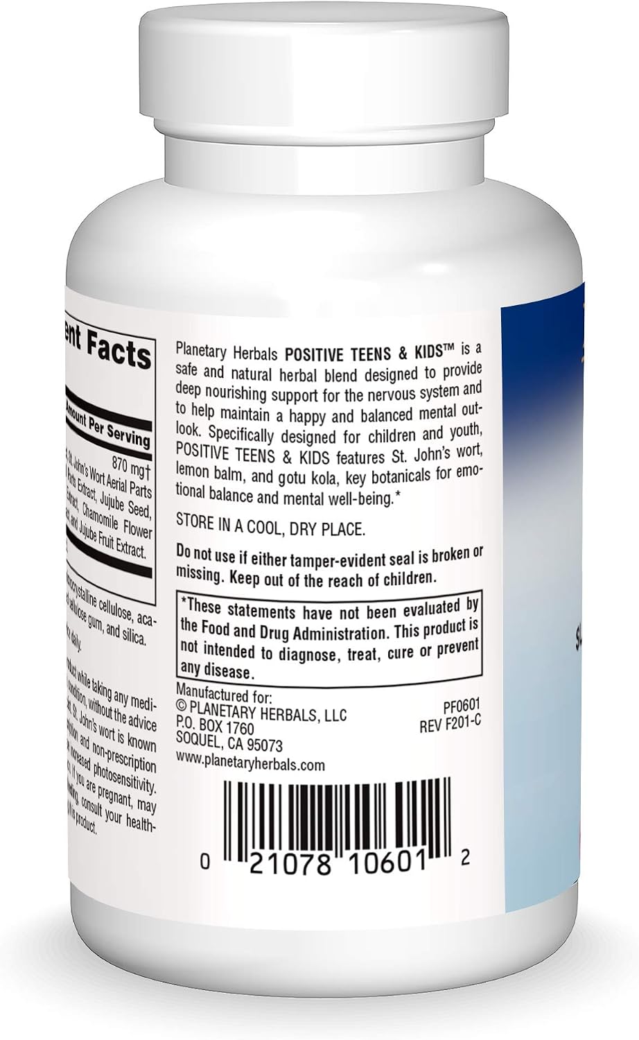 Planetary Herbals Positive Teens & Children - 120 Tablets - görsel 2