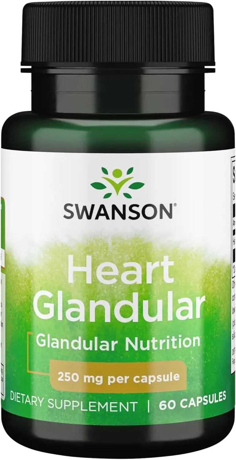 Swanson Raw Heart Glandular 250 mg, 60 Capsules - görsel 1