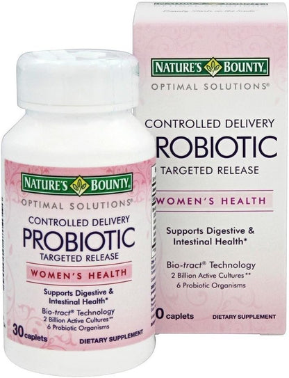 Nature's Bounty Probiotics Targeted Release Caplets, 30 Caplets (Pack of 2)