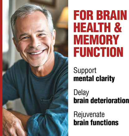 LABO Nutrition NeuroREGAIN – Scallop-derived PLASMALOGEN for Brain Health, Memory, Alertness, Learning and Concentration – Suitable for Seniors and Adults – 3-Pack