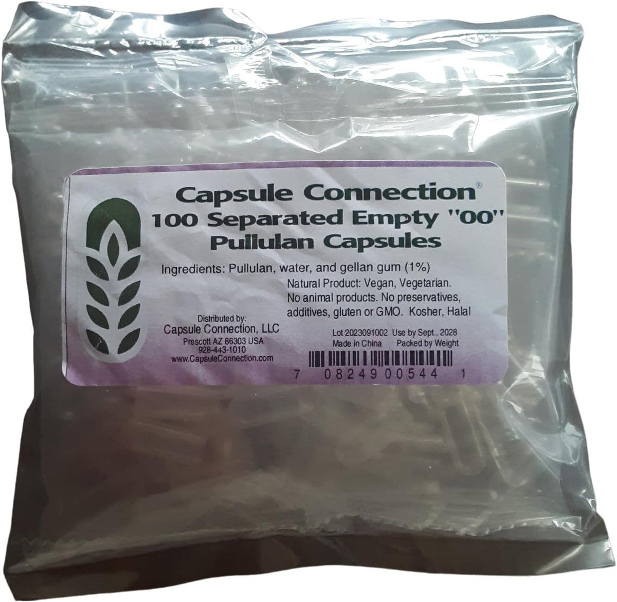Capsule Connection Separated Empty Pullulan Capsules, 00 Size, Vegan & Vegetarian (1000) - görsel 2