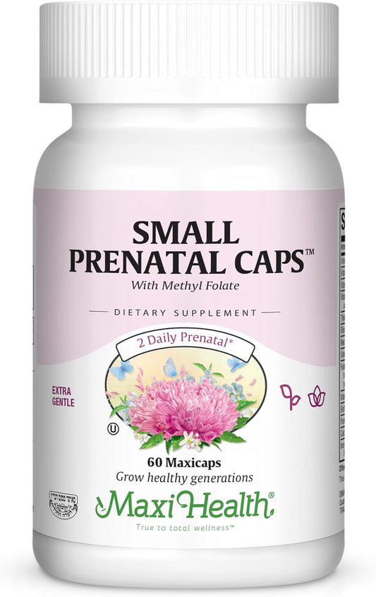 Maxi Health Prenatal Vitamins with Methyl Folate – 60 Capsules