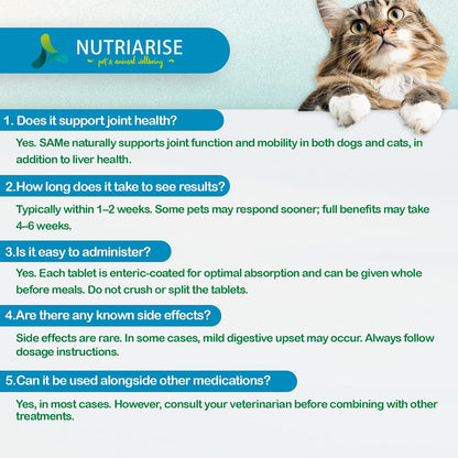 NUTRIARISE Same 90 for Dogs & Cats – Liver Support Supplement with Milk Thistle