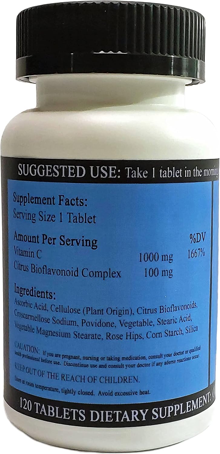Optimum You Vitamin C Complex with Bioflavonoids, 1000 mg, 120 Tablets - görsel 7