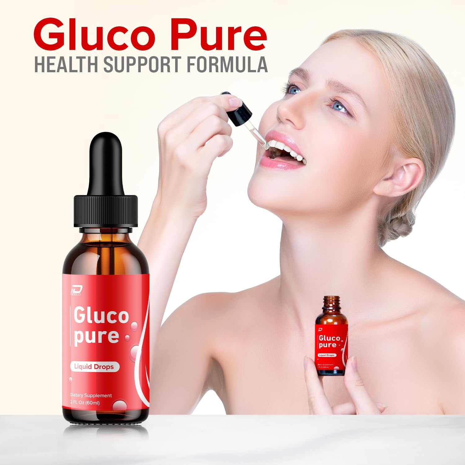 Gluco Pure Drops Healthy Formula - Extra Strength Liquid Drops (3 Pack, 3 Month Supply) - görsel 2