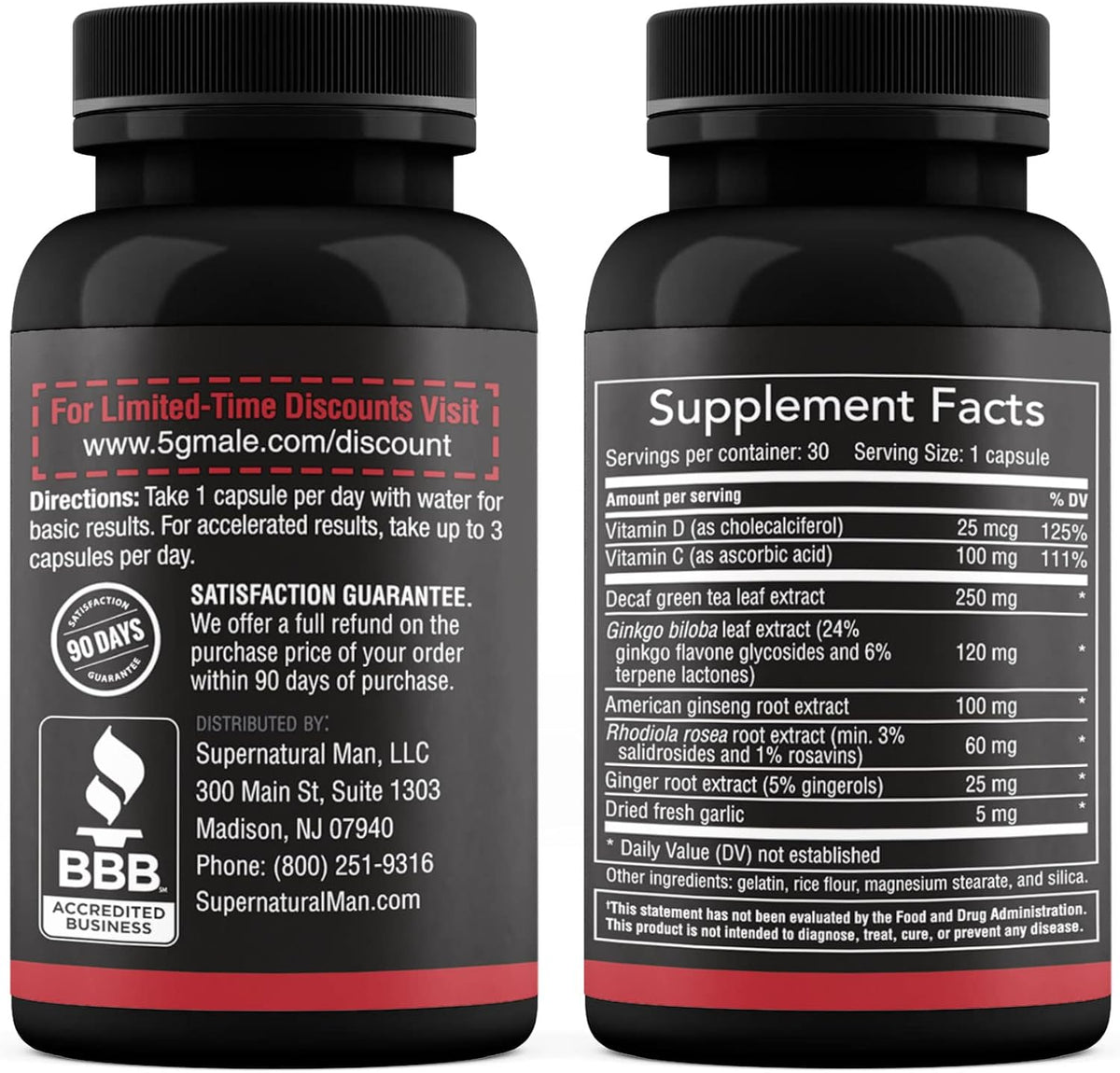 Supernatural Man 5G Male Natural T Booster - görsel 3