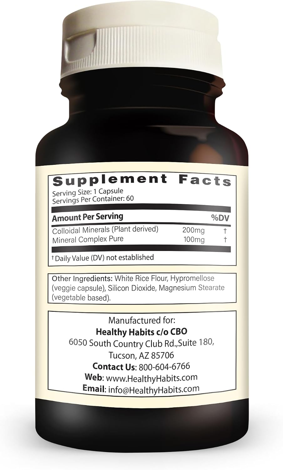 Healthy Habits MINEREX High-Strength Complete Mineral Food Supplement with Sentramin Plant and Sea-Bed Minerals, 60 Capsules - görsel 3