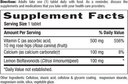 Country Life Vitamin C Buffered with Bioflavonoids - 500 mg - 250 Tablets - Gluten Free & Vegan