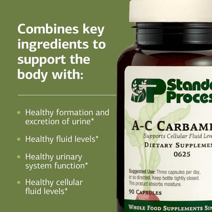 Standard Process A-C Carbamide - Urinary Support Supplement with Vitamin A and C - 90 Capsules