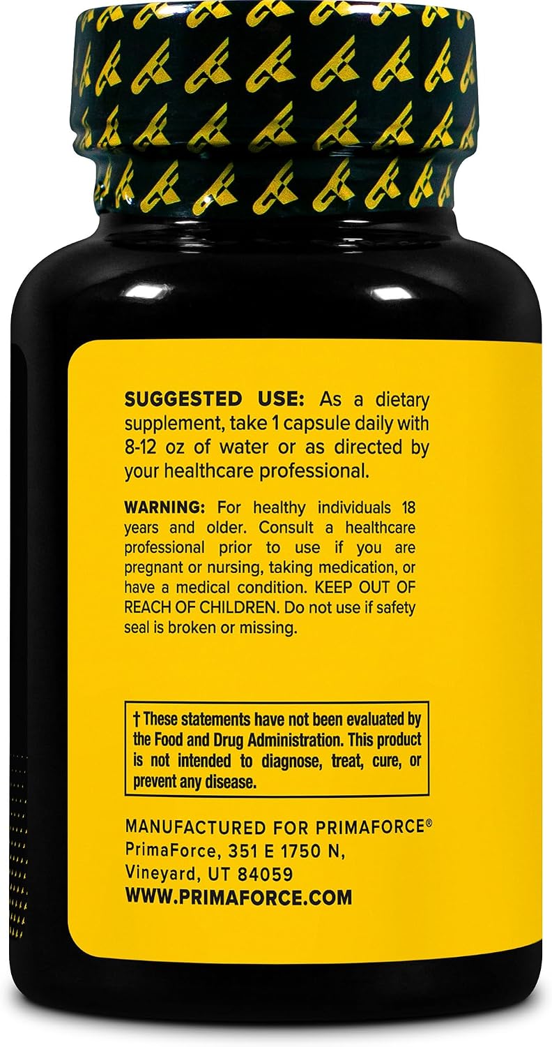 Primaforce TUDCA (Tauroursodeoxycholic Acid) - 500mg per Serving, 30 Capsules - görsel 3