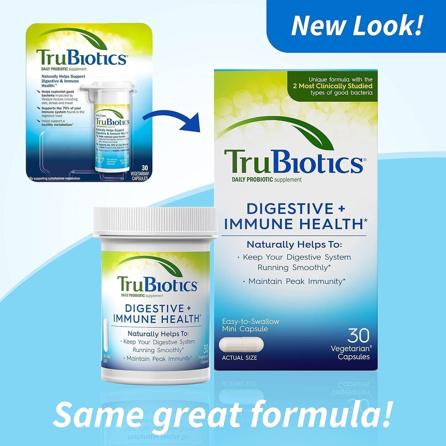 TruBiotics Daily Probiotic, 60 Capsules – Digestive & Immune Health Support - görsel 2