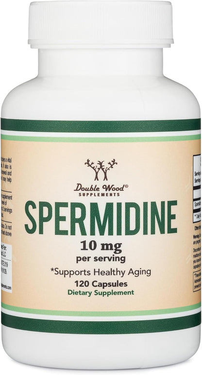 Spermidine Supplement (10mg of 99% Spermidine 3HCL – Third Party Tested) 120 Capsules