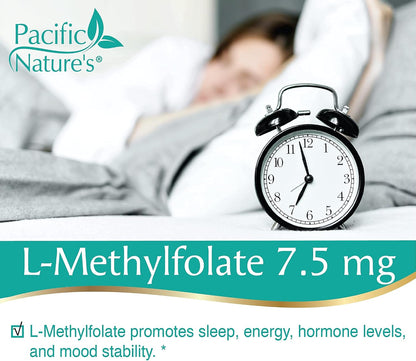 Pacific Nature's L-Methylfolate 7.5mg (30 Capsules) – Active Folate Supplement