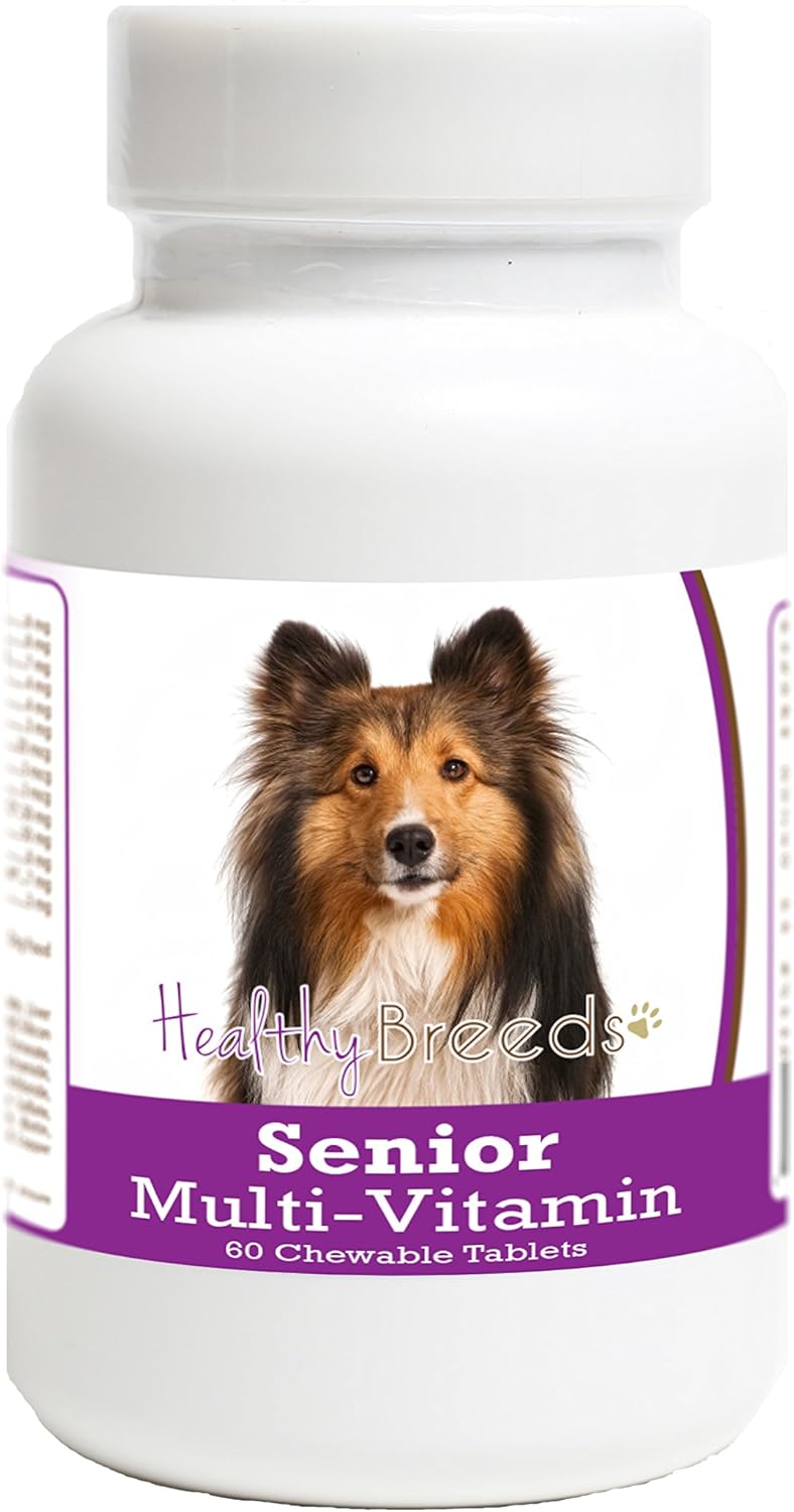 Healthy Breeds Senior Multivitamin for Shetland Sheepdog – 60 Chewable Tablets - görsel 1