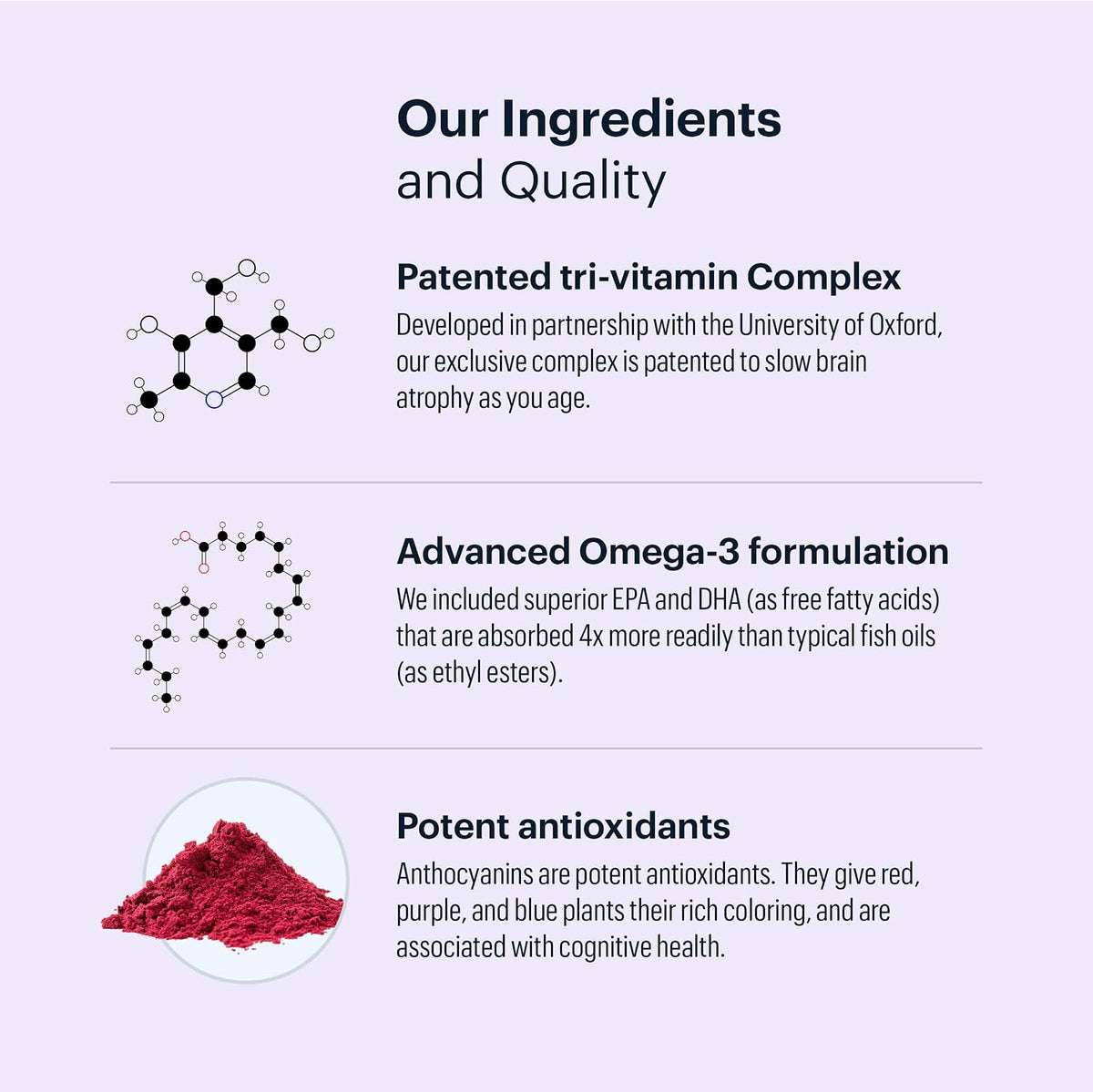 ELYSIUM Matter – Brain Health Supplement with Omega-3 DHA & Vitamins for Memory and Focus (30 Servings) - görsel 8