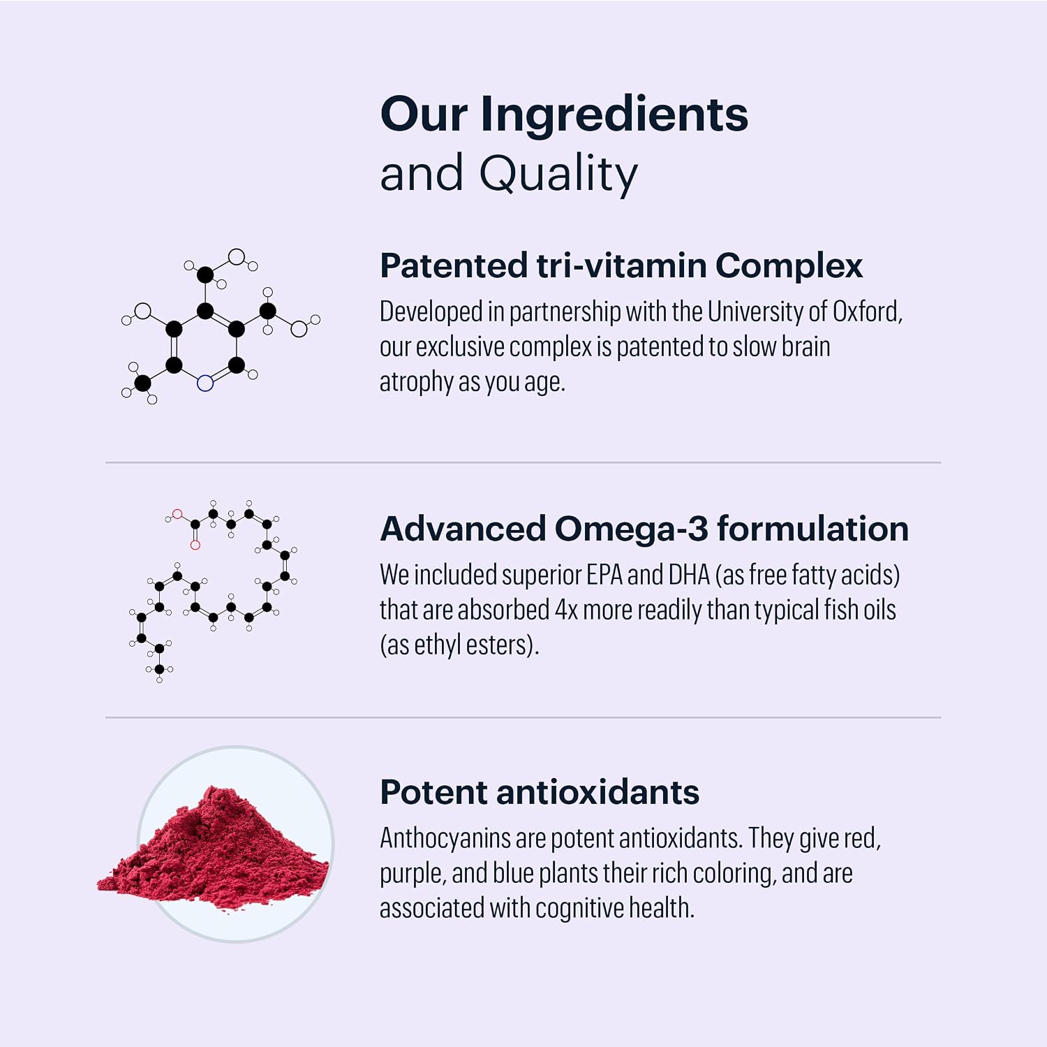 ELYSIUM Matter – Brain Health Supplement with Omega-3 DHA & Vitamins for Memory and Focus (30 Servings) - görsel 8
