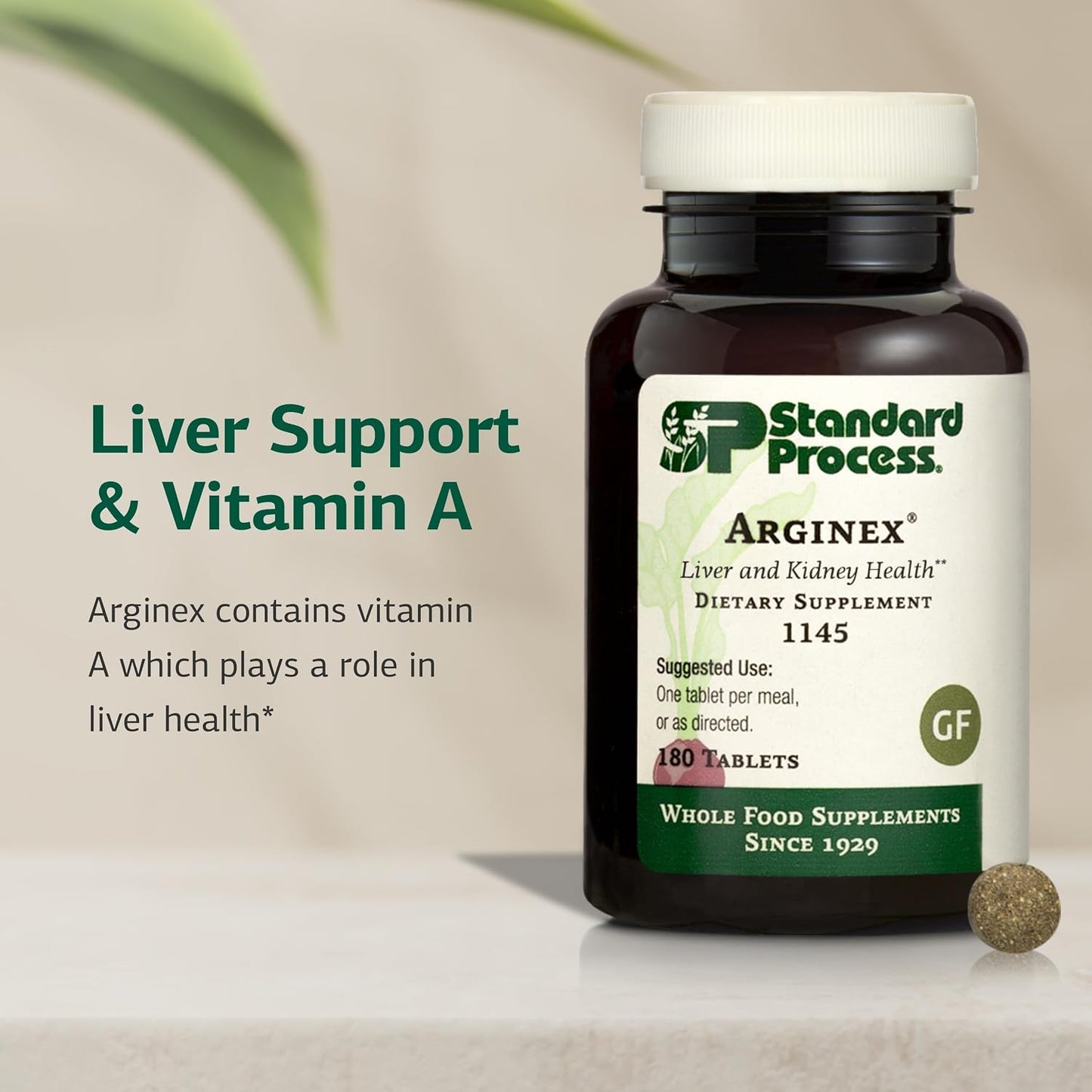 Standard Process Arginex - Liver & Kidney Support Supplement - Daily Immune System Support - Gluten-Free, Dairy-Free & Soya-Free - 180 Tablets - görsel 3