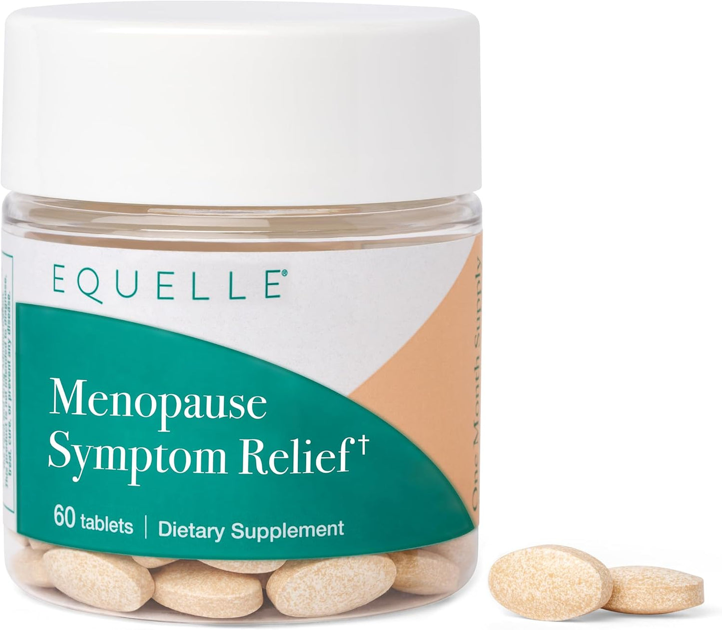 EQUELLE Multi-Symptom Perimenopause & Menopause Relief – Hormone-Free, Plant-Based S-Equol – 60 Tablets (1 Month Supply) - görsel 1