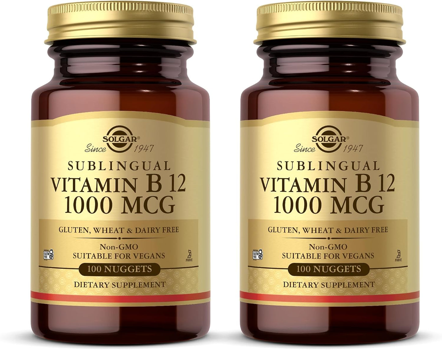 Solgar Sublingual Vitamin B12 1000 mcg – 250 Nuggets (Pack of 2) – 500 Servings - görsel 1