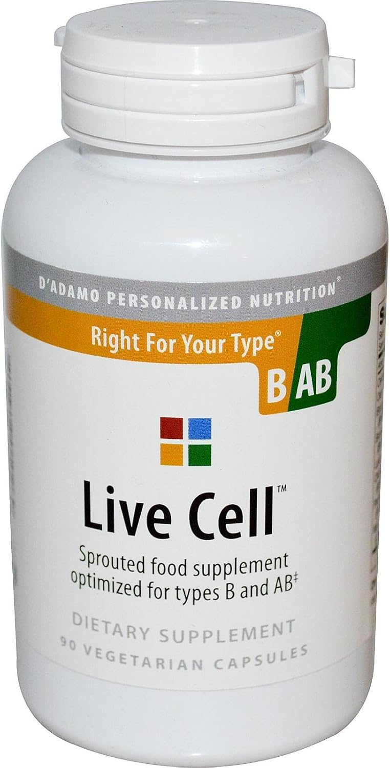 D'Adamo Personalized Nutrition Live Cell B/Ab 90 Vcaps - görsel 1