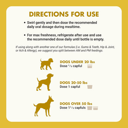Premium Easy-Dose Liquid for Dogs with Cranberry & D-Mannose: Comprehensive Kidney & Bladder Support