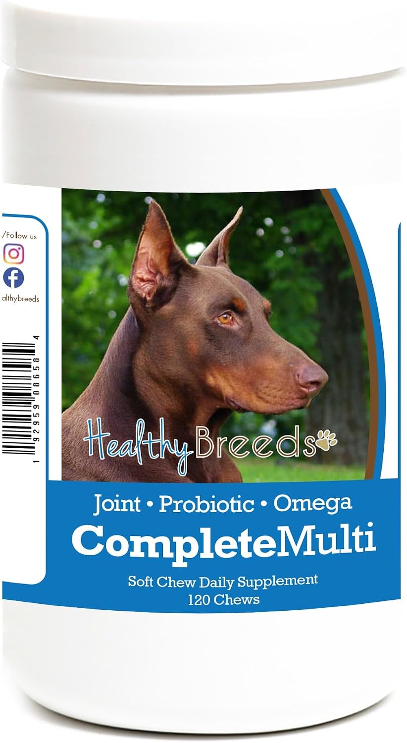 Healthy Breeds Doberman Pinscher All-in-One Multivitamin Soft Chew 120 Count - görsel 1