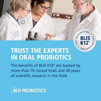 BLIS UltraBLIS Probiotic Lozenges – Immune, Gut and Oral Health, Peppermint, 40 Count