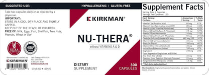 Kirkman d-Biotin 1000 mcg Capsules - Hypoallergenic - 120 Capsules
