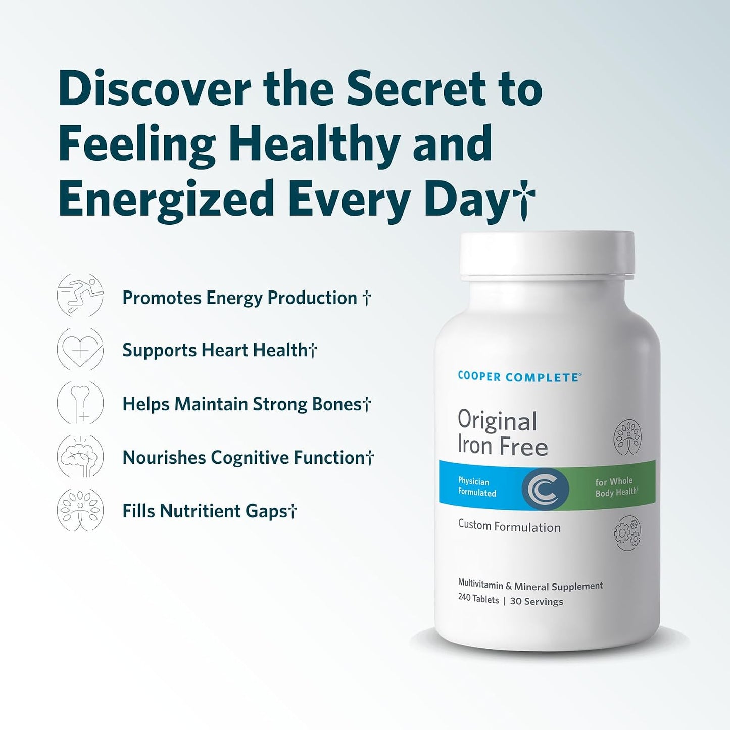 Cooper Complete Original Iron Free Multivitamin, 90 Day Supply (3 Pack) - görsel 4
