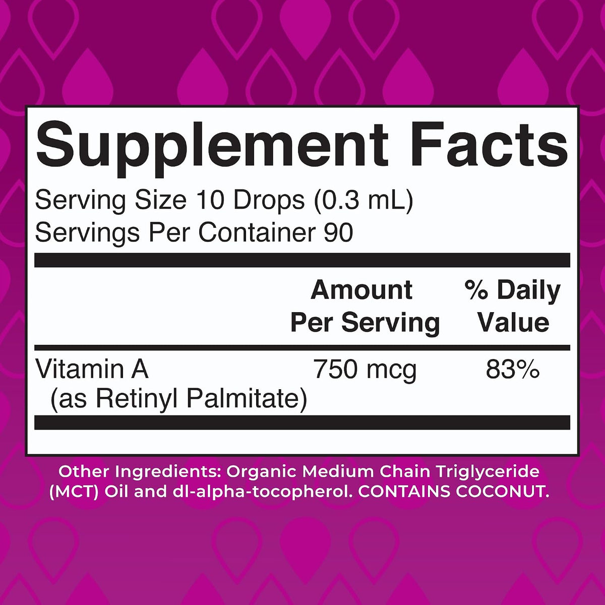 MARYRUTH'S Organics USDA Organic Vitamin A Liquid Drops, 1 oz - görsel 2