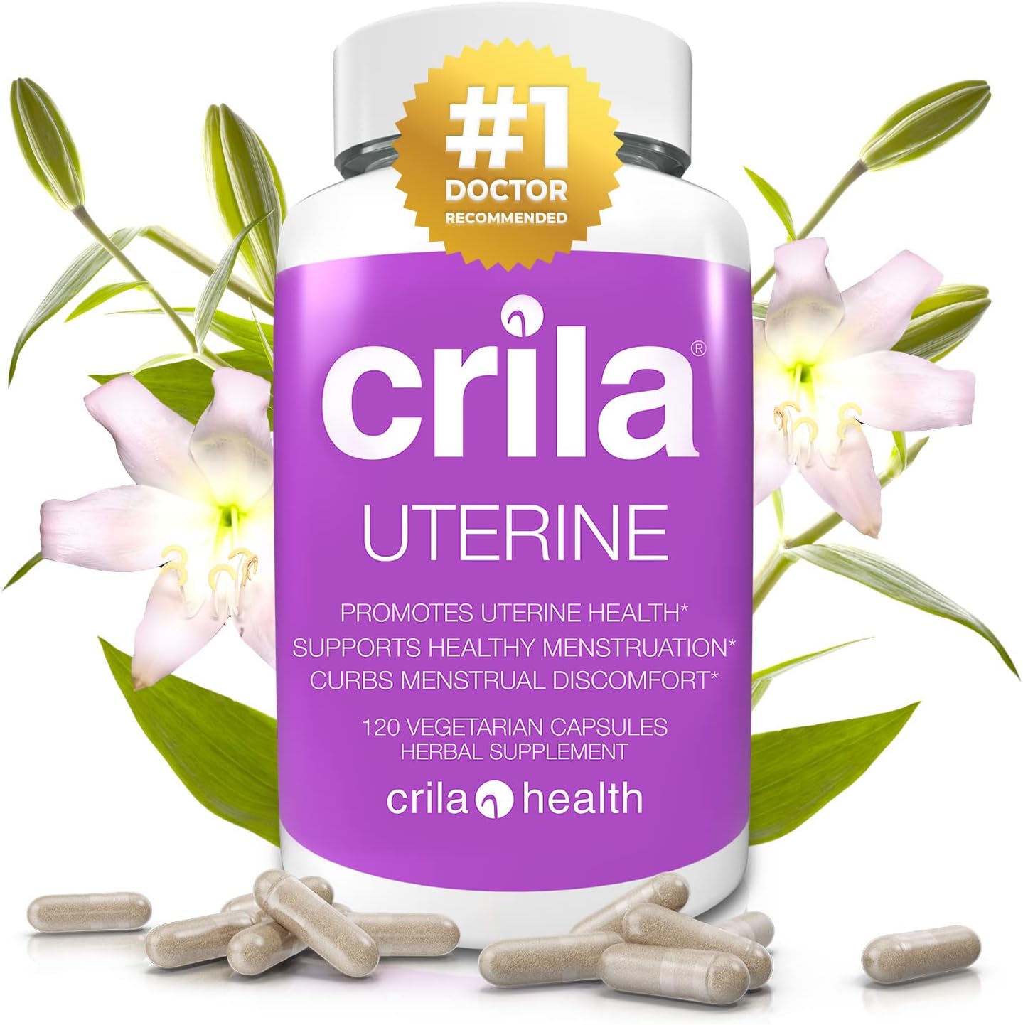 CRILA Oestrogen-Free Ovarian Support & Menstrual Cycle Regulation – 2 Month Supply - görsel 1