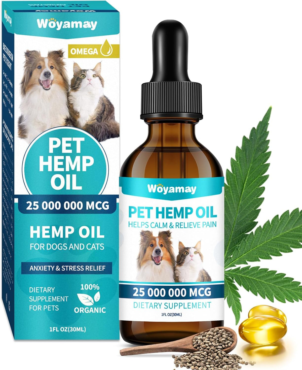 Woyamay Camling Oil for Dogs and Cats – Rich in Omega 3, 6, 9 and Organic Extract (4 Pack) - görsel 8