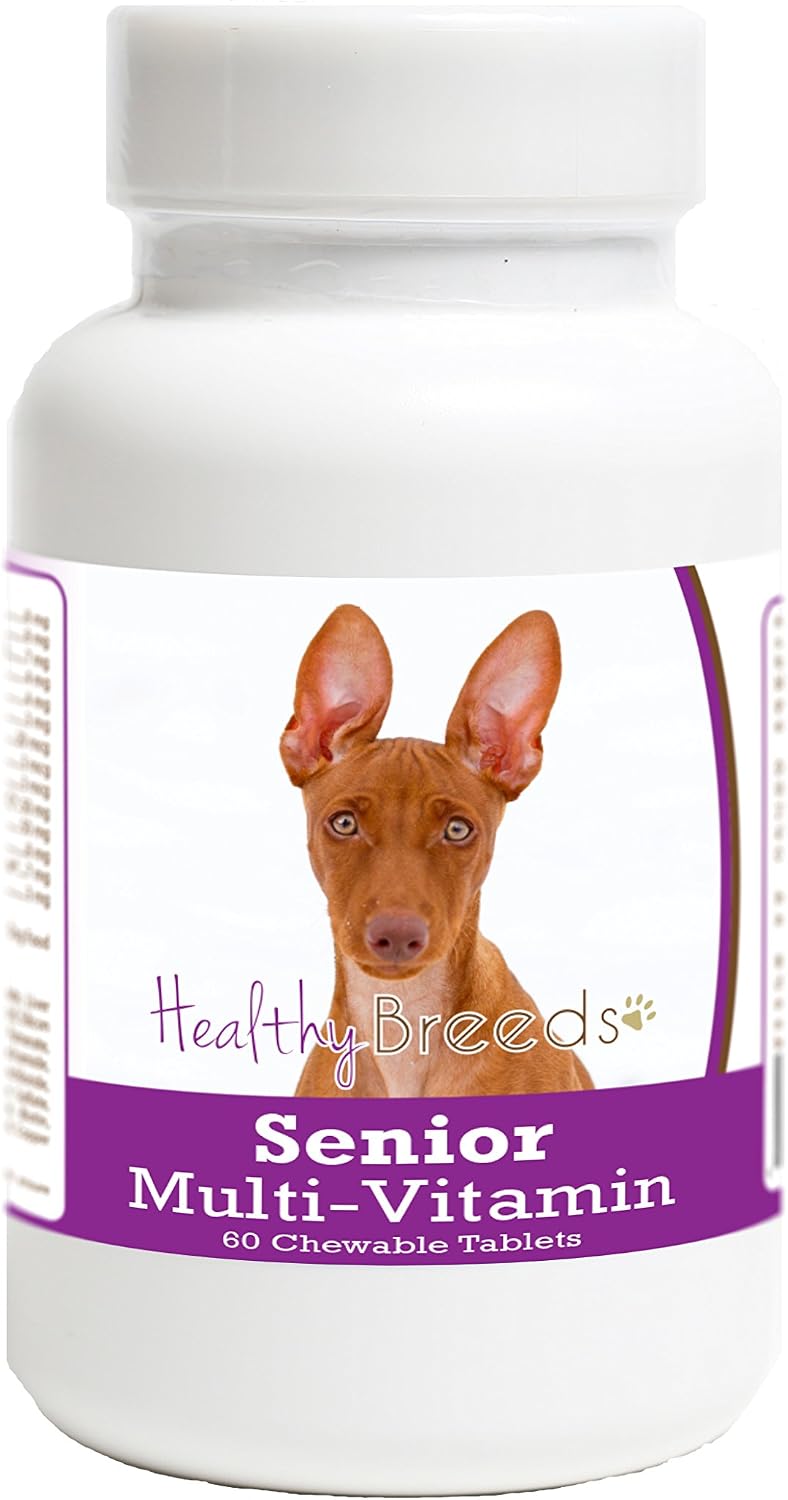 Healthy Breeds Senior Dog Vitamins and Minerals for Cirnechi dell'Etna - Veterinary Surgeon Formulated Daily Dietary Chewable Tablets - 60 Chews - görsel 1
