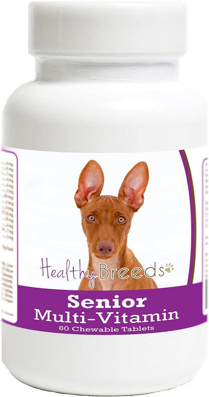 Healthy Breeds Senior Dog Vitamins and Minerals for Cirnechi dell'Etna - Veterinary Surgeon Formulated Daily Dietary Chewable Tablets - 60 Chews