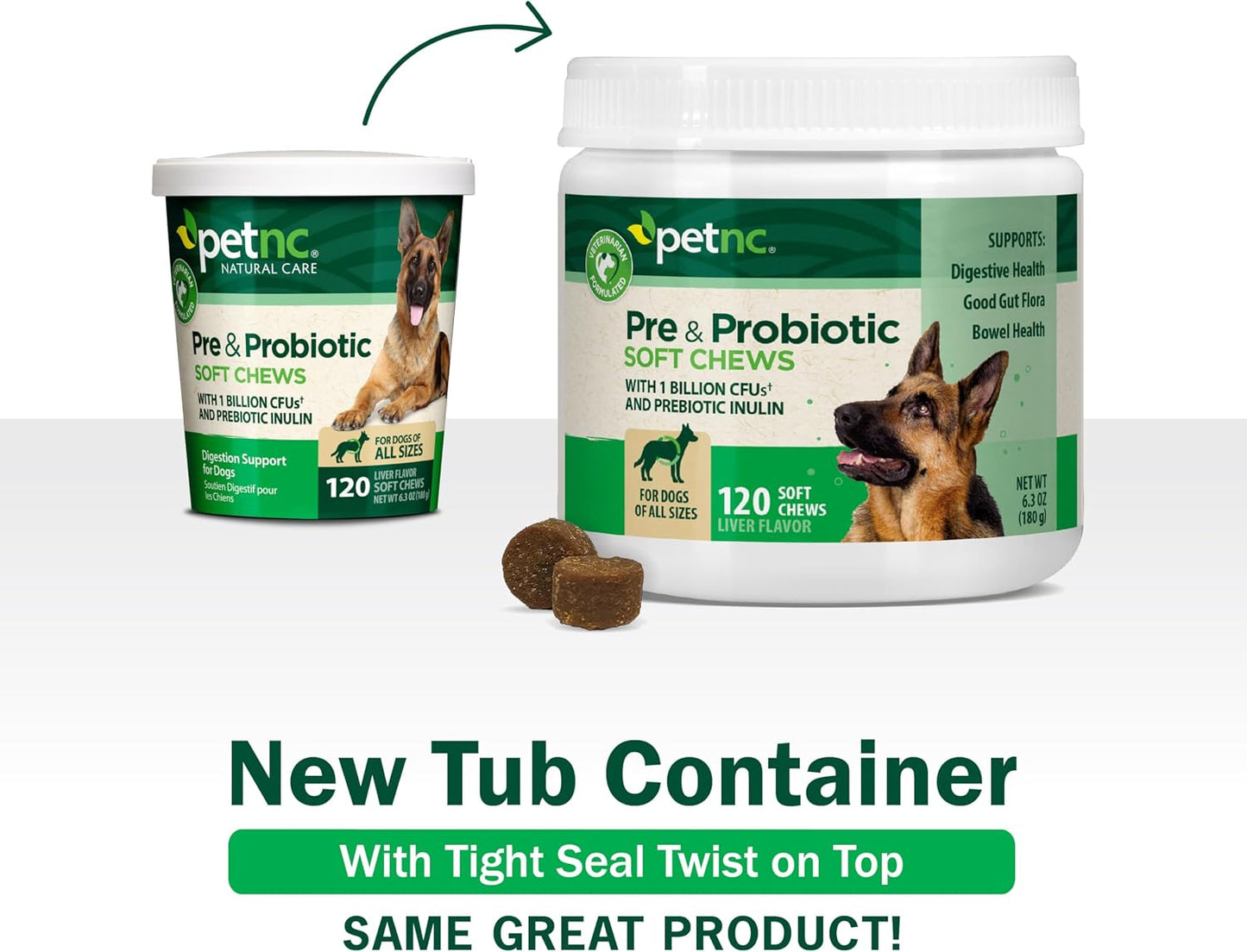 PetNC Natural Care Pre & Probiotic Soft Chews for Dogs - Liver Flavour, 120 Count - görsel 3
