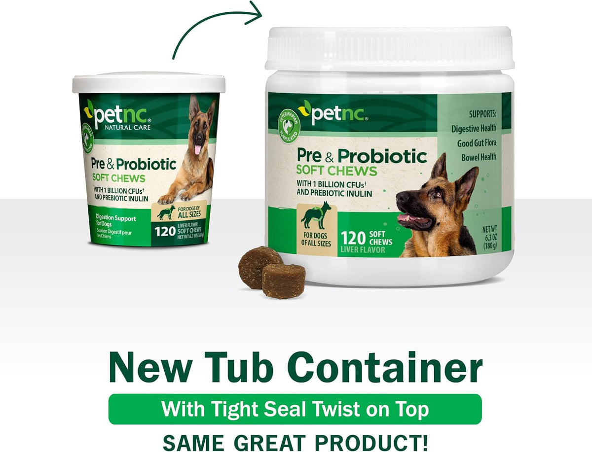PetNC Natural Care Pre & Probiotic Soft Chews for Dogs - Liver Flavour, 120 Count - görsel 3