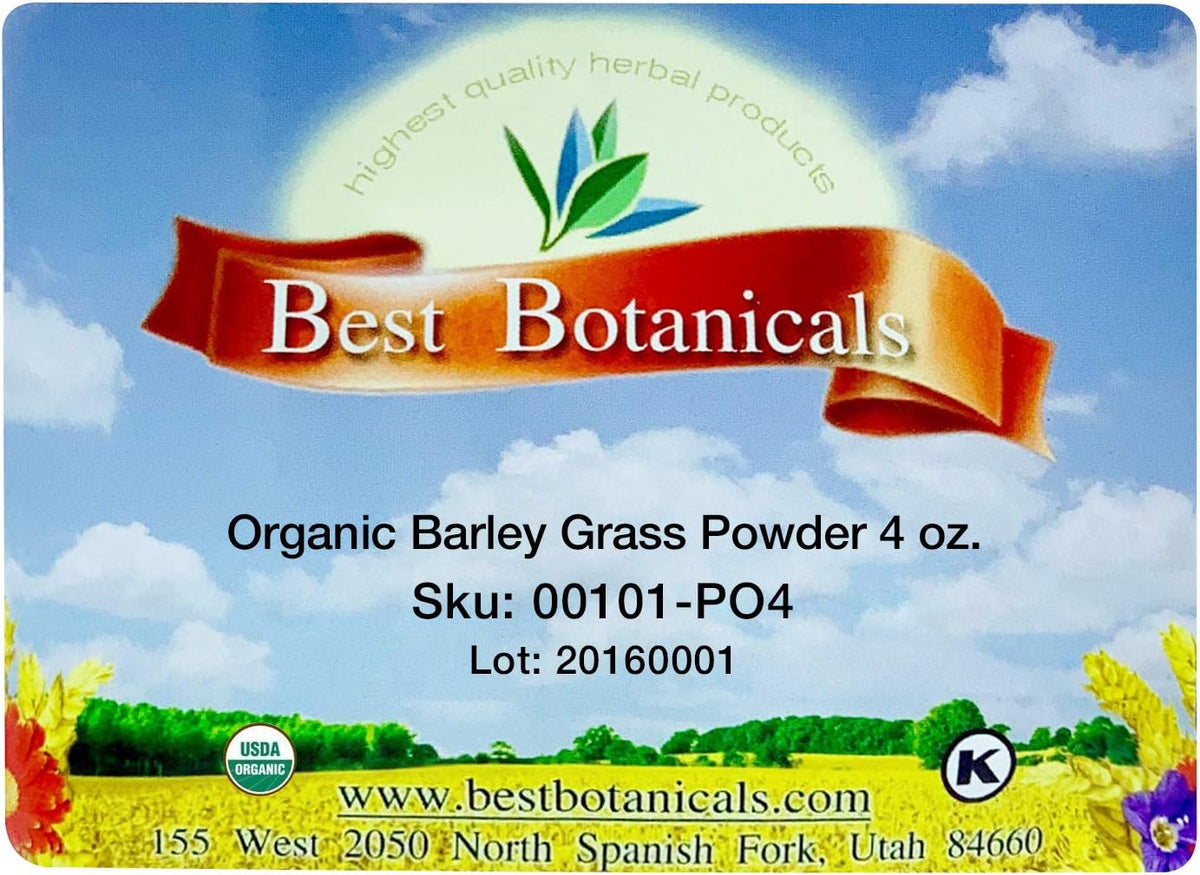 Best Botanicals Organic Barley Grass Powder, 113 g - görsel 5