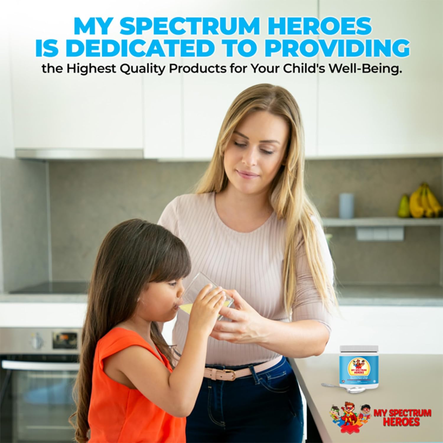 My Spectrum Heroes Kids Powder Multivitamin - Non-GMO, Gluten-free, Neural Support for Children - 30 Servings - görsel 6