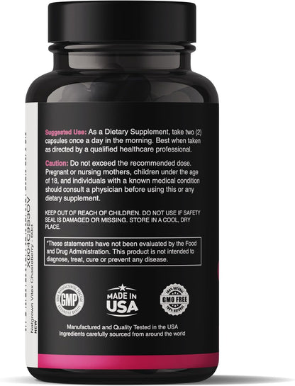 Natgrown Vitex Chasteberry Supplement for Women – 1,000 mg – 60 Capsules