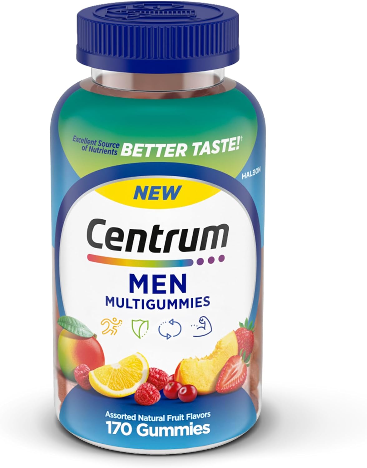 Centrum MultiGummies Gummy Multivitamin for Men - Assorted Fruit, 170 Count - görsel 1