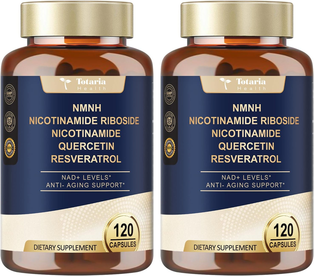 Totaria NMNH Supplement with Niacinamide, Quercetin & Trans-Resveratrol - 240 Capsules - görsel 1