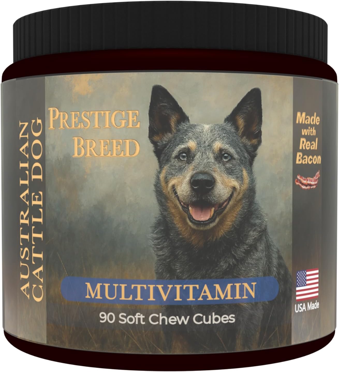Prestige Breed Australian Cattle Dog Multivitamins, 90 Count, Real Bacon Flavour - görsel 1