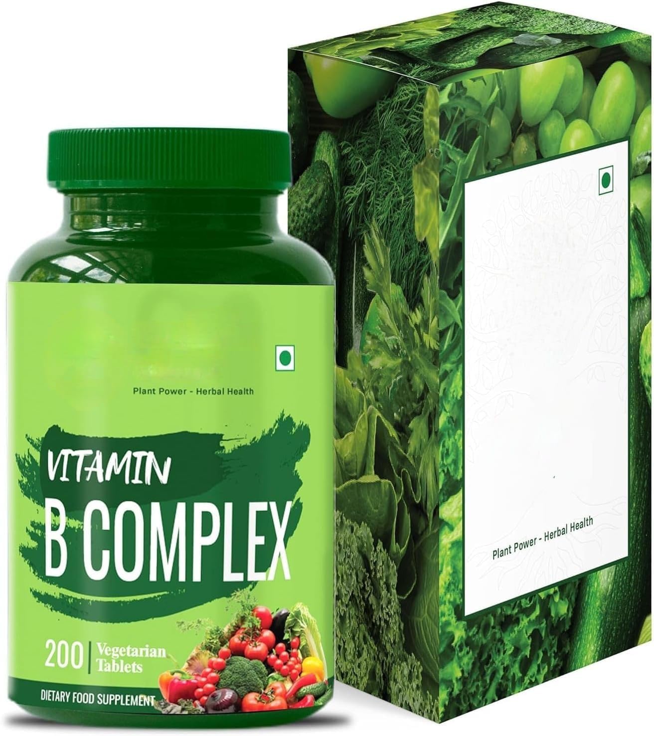 Vitamin B Complex 100% NRV - 200 Tablets - B Vitamin Supplement (B1, B2, B3, B5, B6, B7, B9, B12) - görsel 1