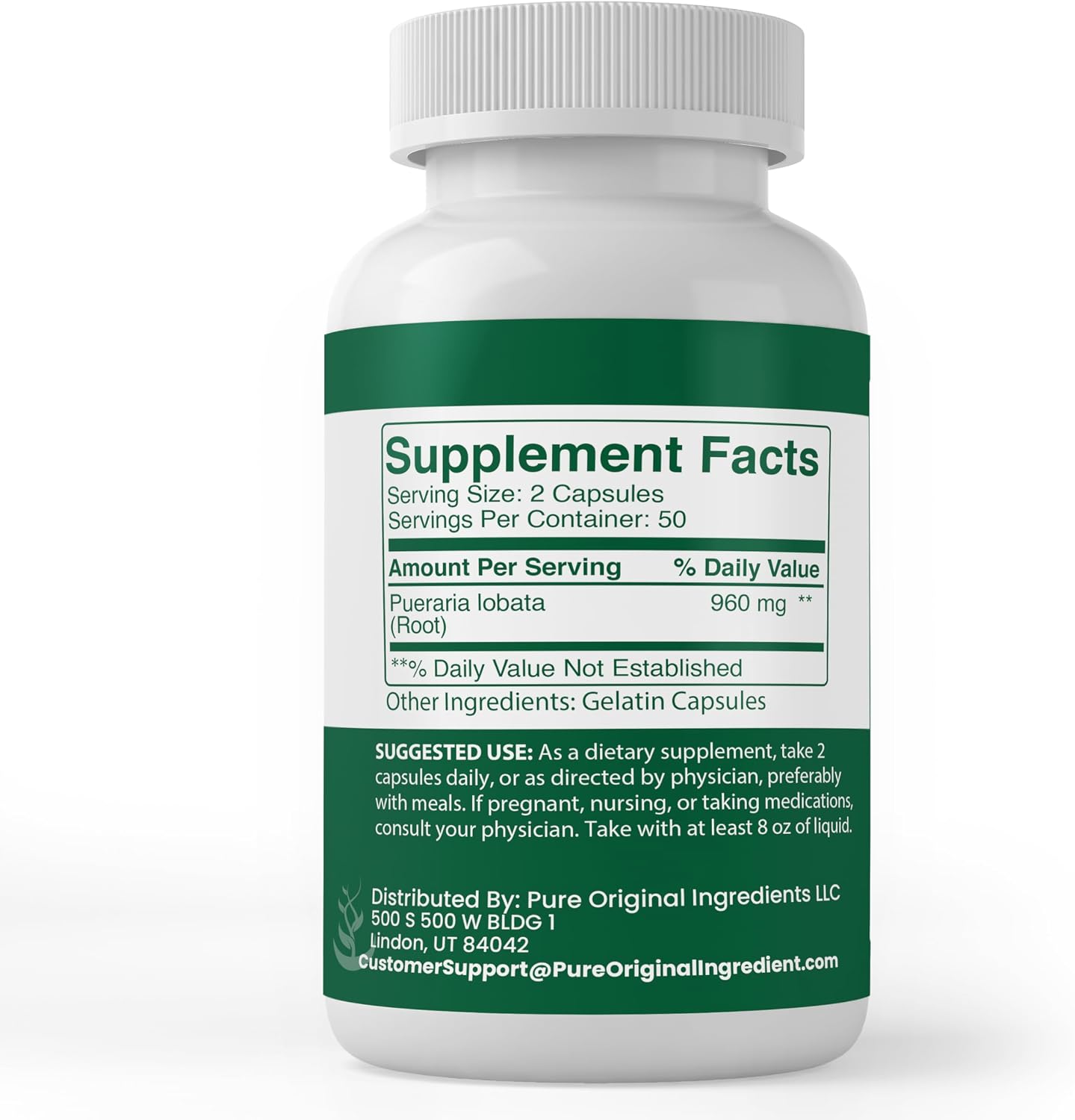 Pure Original Ingredients Kudzu Root (100 Capsules) – Always Pure, No Additives or Fillers - görsel 2