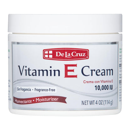 De La Cruz Vitamin E Cream Moisturiser for Face and Neck - 113 g