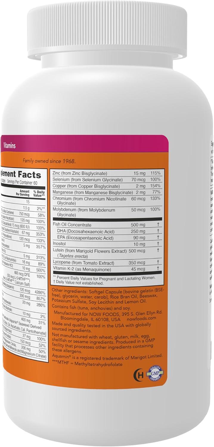 NOW Supplements, Prenatal Gels + DHA with 250 mg DHA per serving, plus Borage Oil (GLA), 180 Softgels - görsel 3