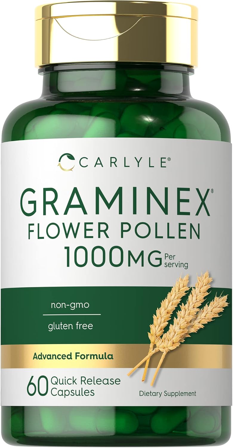 Carlyle Graminex Flower Pollen Extract 1000 mg | 60 Capsules - görsel 1