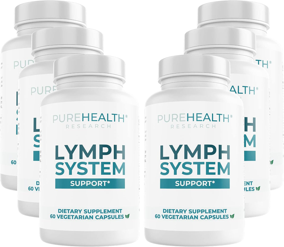 PureHealth Research Lymph System Support – Lymphatic Drainage Supplement, 360 Capsules - görsel 1