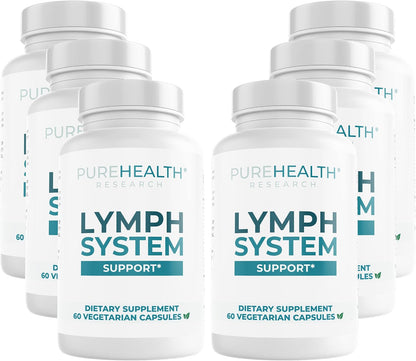 PureHealth Research Lymph System Support – Lymphatic Drainage Supplement, 360 Capsules